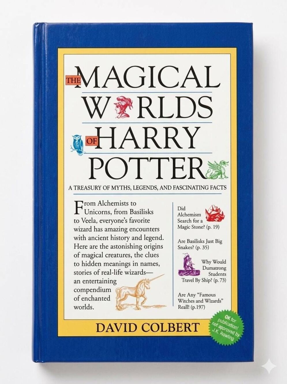🔺️NWOT The Magical Worlds of Harry Potter Hardcover Book by David Colbert